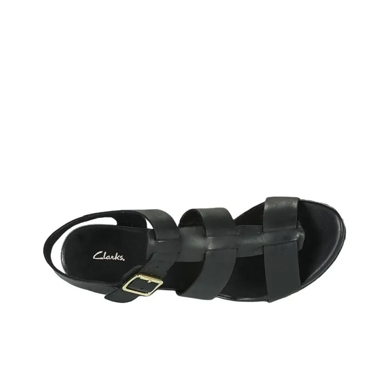 Clarks Roman Sandals Women's Black-4