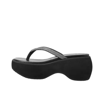 Open Yy Flip Flops 6cm Women's Black