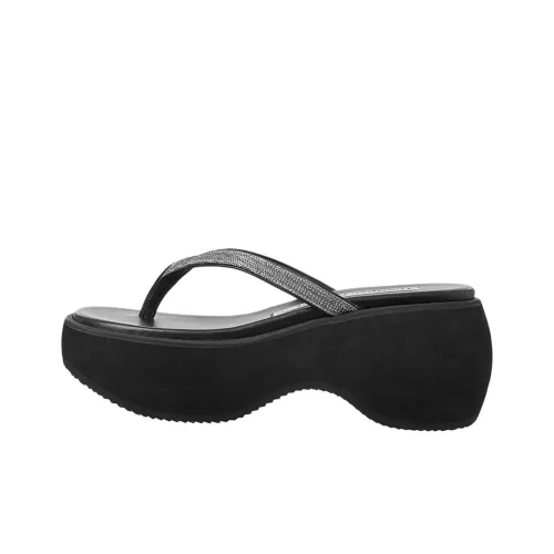 Open Yy Flip fors 6cm Women's Black