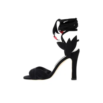 MANOLO BLAHNIK One-Strap Sandals 10.5cm Women's Black