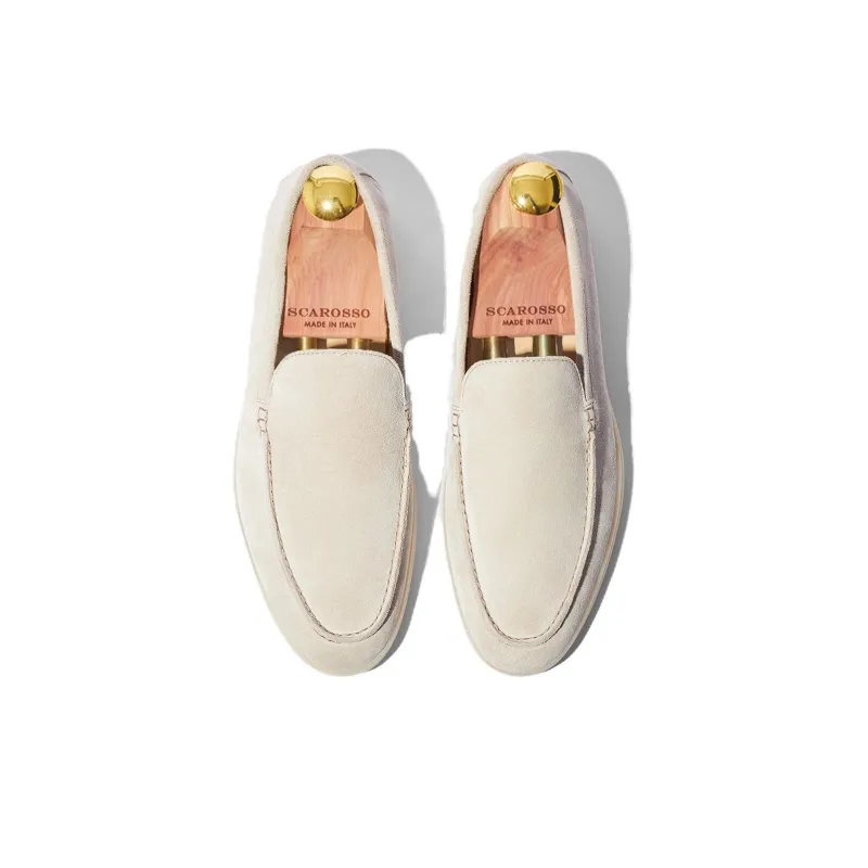SCAROSSO Ludovica Suede Loafers Women's-3