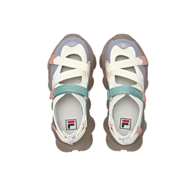 FILA FRAGOLA Beach Sandals Women's White Gray Purple-2
