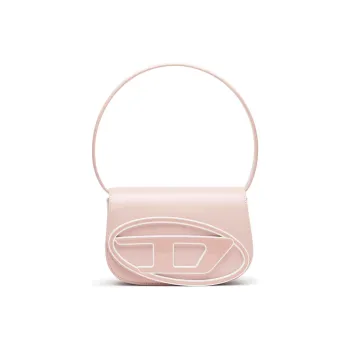 DIESEL Cow Leather Handbag, Shoulder Bag Women's Pink