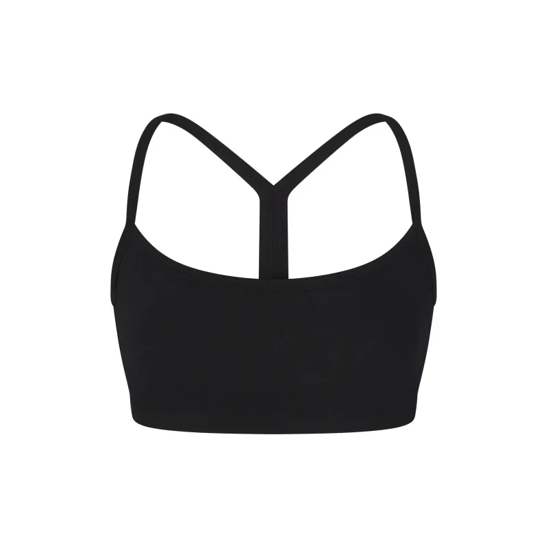 SKIMS OUTDOOR SCOOP BRALETTE Bra Women's ONYX/Onyx-0