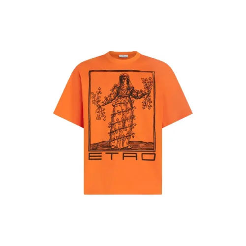 ETRO T-Shirts Men Orange