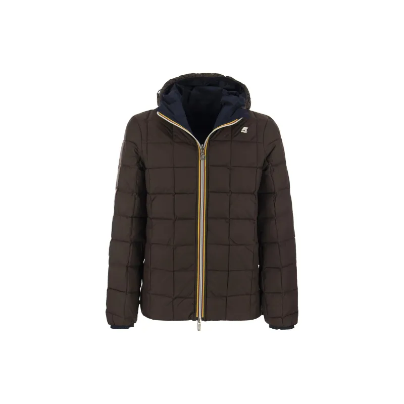 K WAY Reversible Logo appliqué Down Jacket-1
