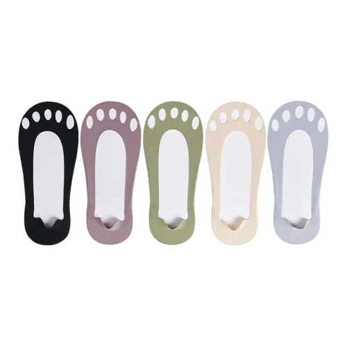MIIOW No Show Socks Women's 5 Pack Mixed Color