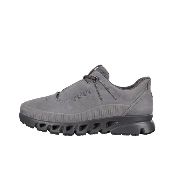 Ecco Multi Vent Cushioning Anti Slip And Wear Resistant Low Top Casual Shoes Men's Gray