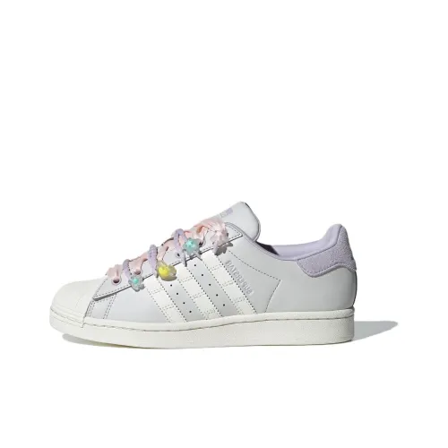 Adidas Originals SUPERSTAR Low Top Skateboard Shoes Women's Silver Purple