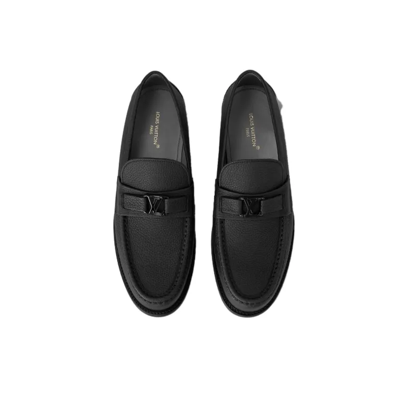 LOUIS VUITTON Major Loafers Men's Black-4