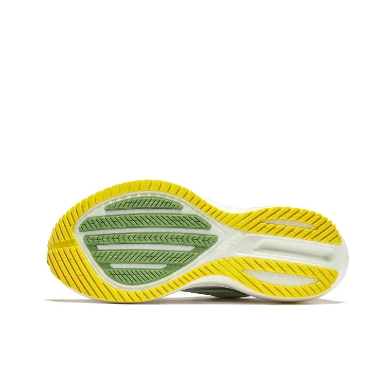 Saucony Triumph 21 Cushioning Breathable Low Top Training Racing Running Shoes Women's White Green-4