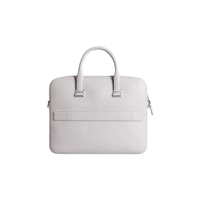Dunhill Calfskin Shoulder Bag Crossbody Bag Handbag Briefcase Medium Size Men's White-1