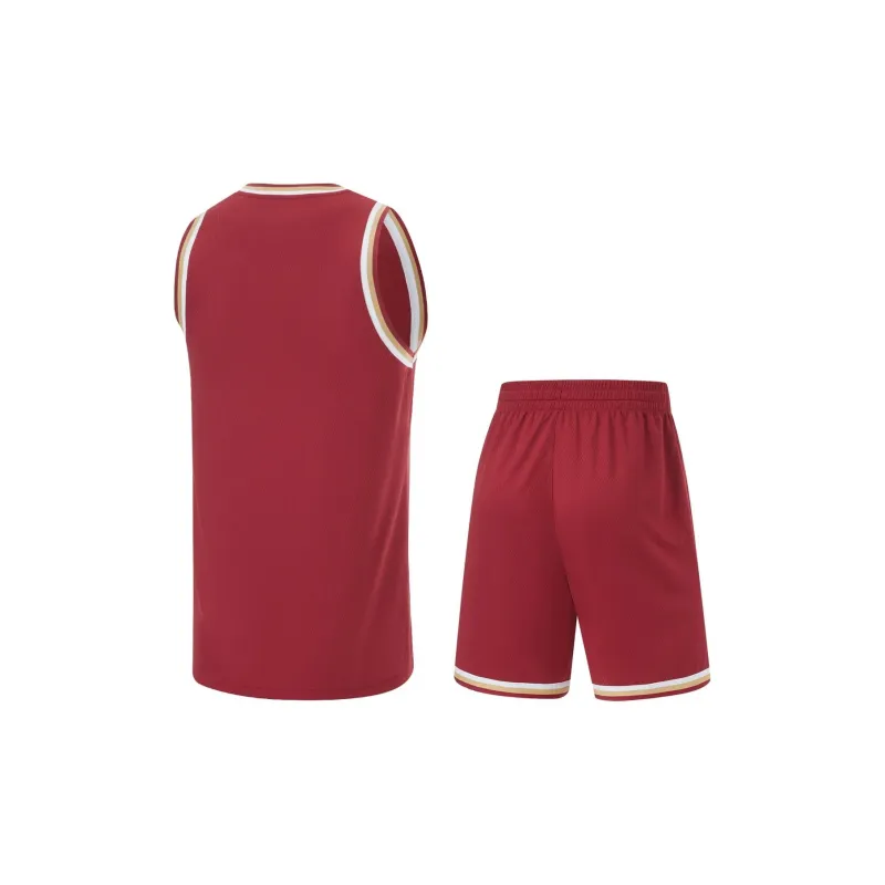 LiNing CBA Collection Basketball Suit Men's Red-1