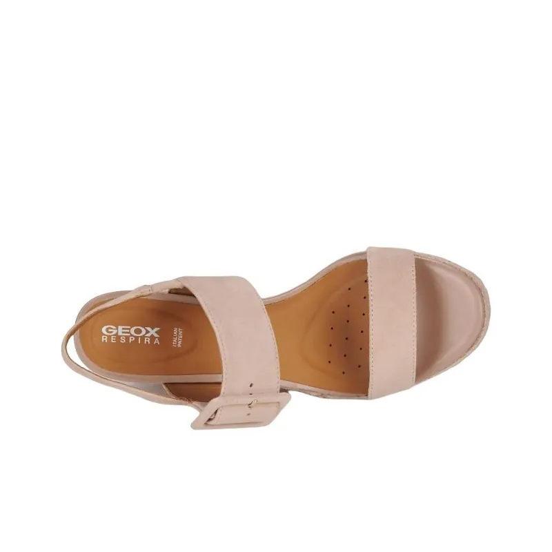 GEOX One Strap Sandals 8cm Women's Light Pink-4