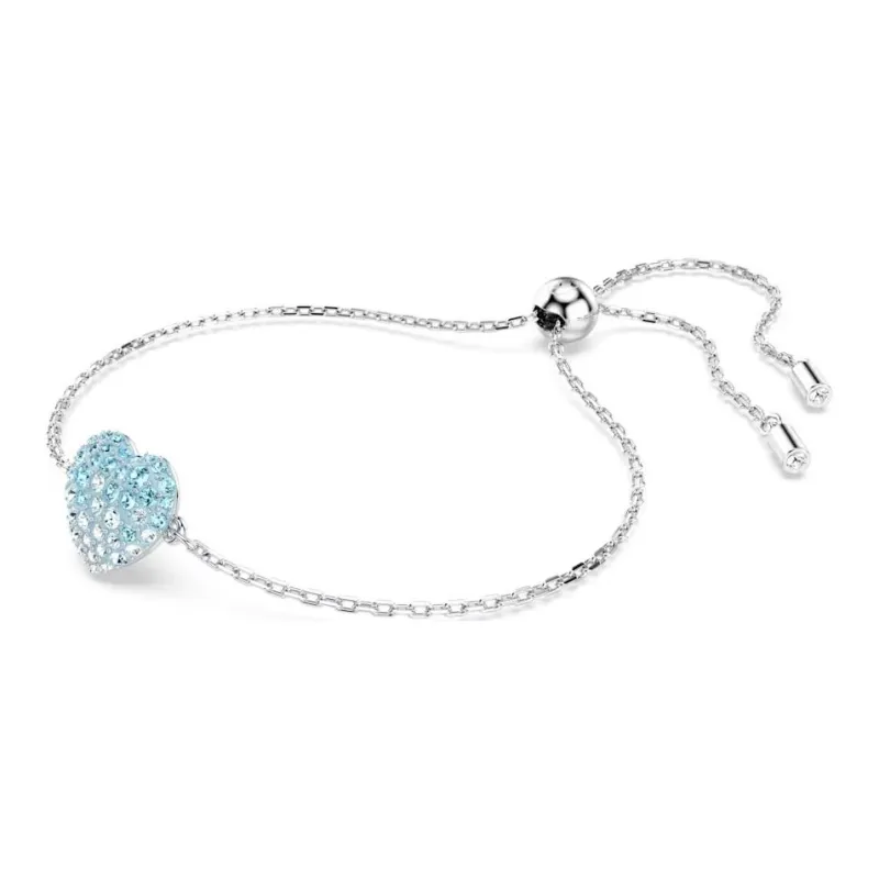 Swarovski Rhodium-Plated Faux Crystal Bracelets Women's Blue-1