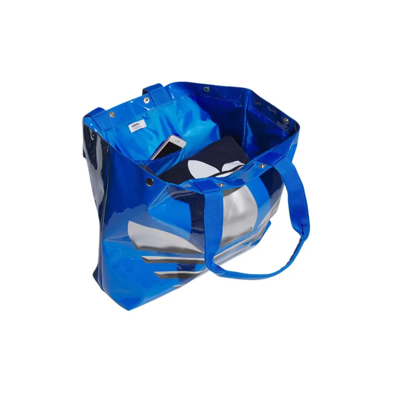 Adidas Originals Polyurethane Tote Bag Shopping Bag Shoulder Bag Handbag Regular Women's Bird Feather Blue-3