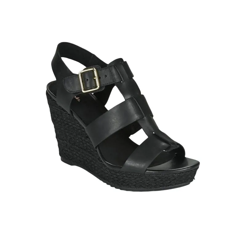 Clarks Roman Sandals Women's Black-3