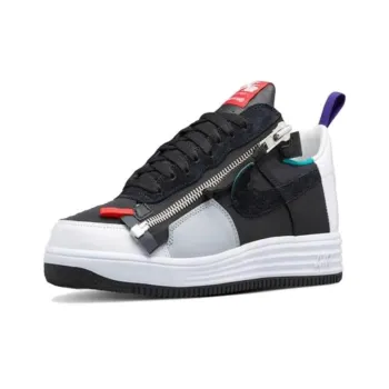 ACRONYM x Nike Lunar Force 1 Slip Resistant Cushioning Low Top Skateboard Shoes Men's Black Purple