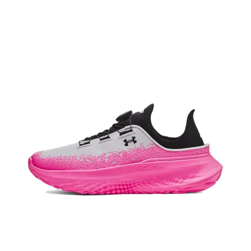 Under Armour SlipSpeed Cushioning Wear Resistant Low Top Running Shoes Men's Gray Red