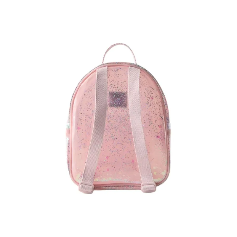 ZARA Polyester Backpack Mini Women's Rose Red-3