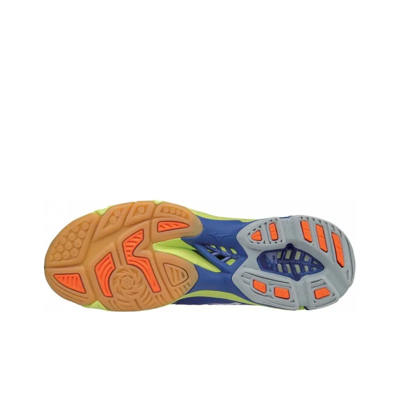 Mizuno Wave Lightning Z3 Anti-Slip And Wear-Resistant Breathable Low-Top Running Shoes Unisex Blue Orange White-3