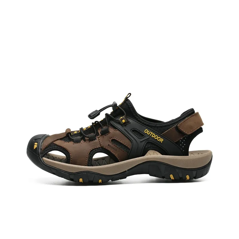 Black tailed Deer Beach Sandals Men's-10