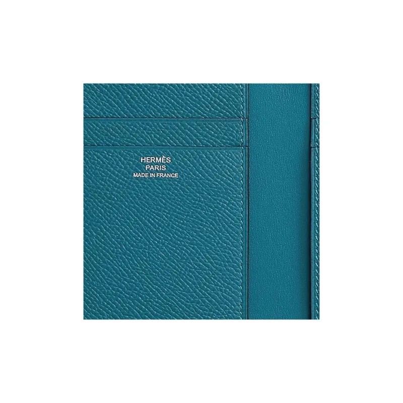 HERMES MC² Euclide Epsom Leather Coin Purse, Card Holder Men's D2 NEW BLEU JEAN New Denim Blue-2
