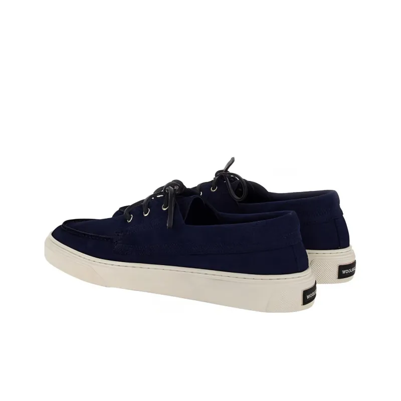 WOOLRICH Suede Boat Shoes-4