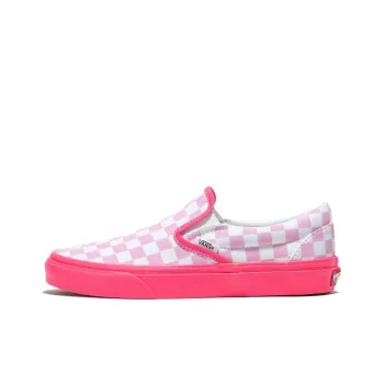 Vans Slip on Customs Neon 'Pink Checkerboard'