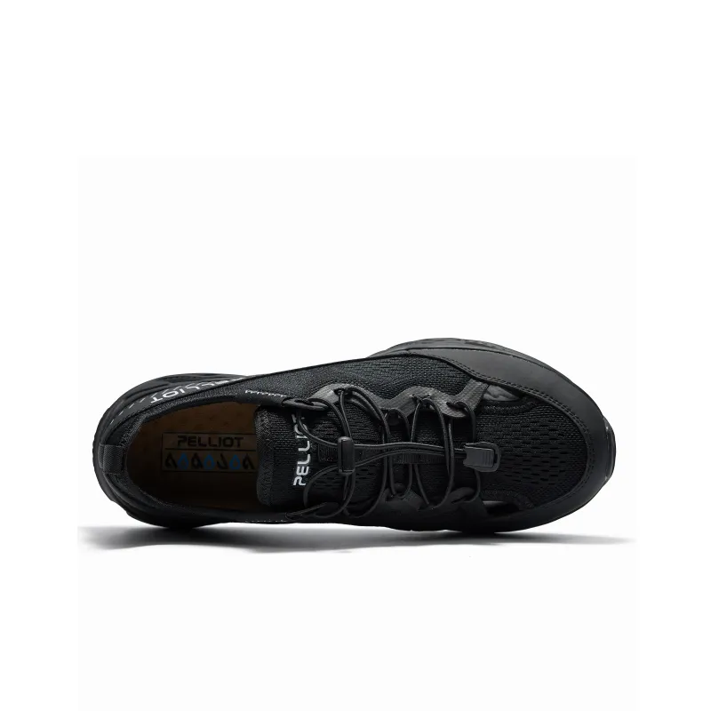 PELLIOT Outdoor Shoes Unisex Low Top [Men's]Obsidian Black/Beige Camel[Women's]Rose Pink/Obsidian Black/Beige Camel-3