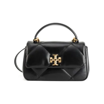 TORY BURCH Kira Cow Leather Handbag Shoulder Bag Crossbody Bag Women's Black
