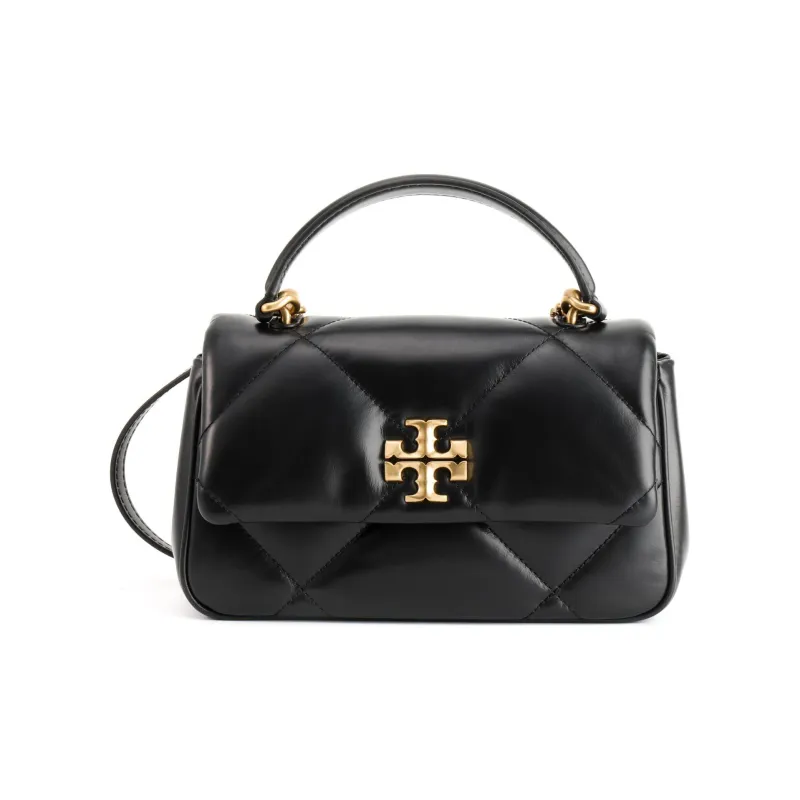TORY BURCH Kira Cow Leather Handbag Shoulder Bag Crossbody Bag Women's Black-0