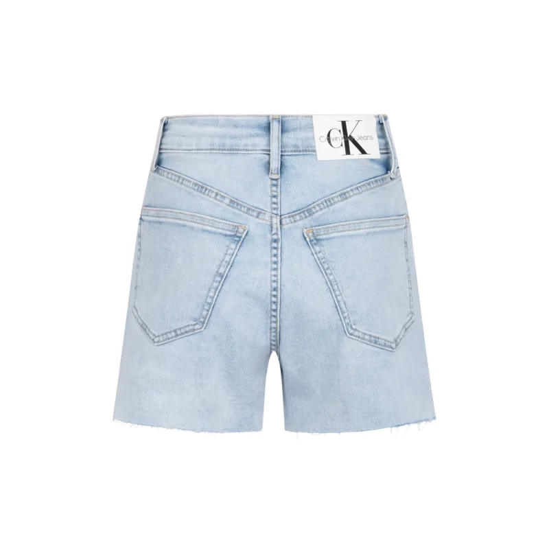 CALVIN KLEIN Denim Shorts Women's Denim Light Blue-1