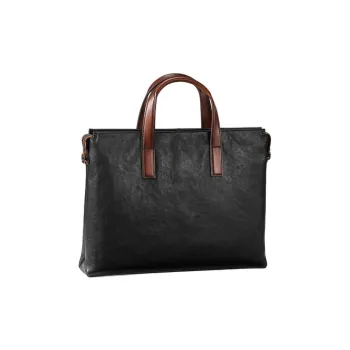 MR'GUFA Cow Leather Luxury Handcrafted Vintage Handbag Shoulder Bag Regular Men's