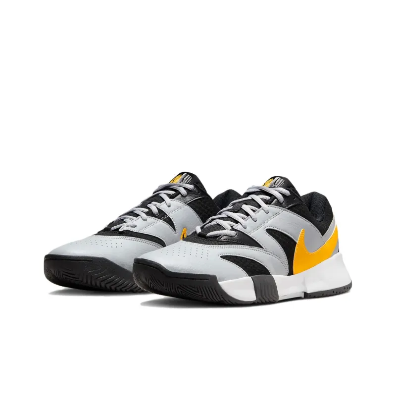 Nike Court Lite 4 Black Wolf Grey White Laser Orange-2