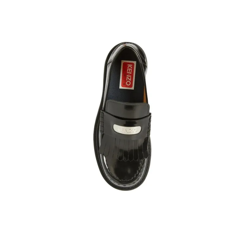 KENZO Takayama Kenji Loafers Men's Black-4