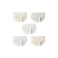 5 Pack (White+Skin+Gray+Blue+Pink)