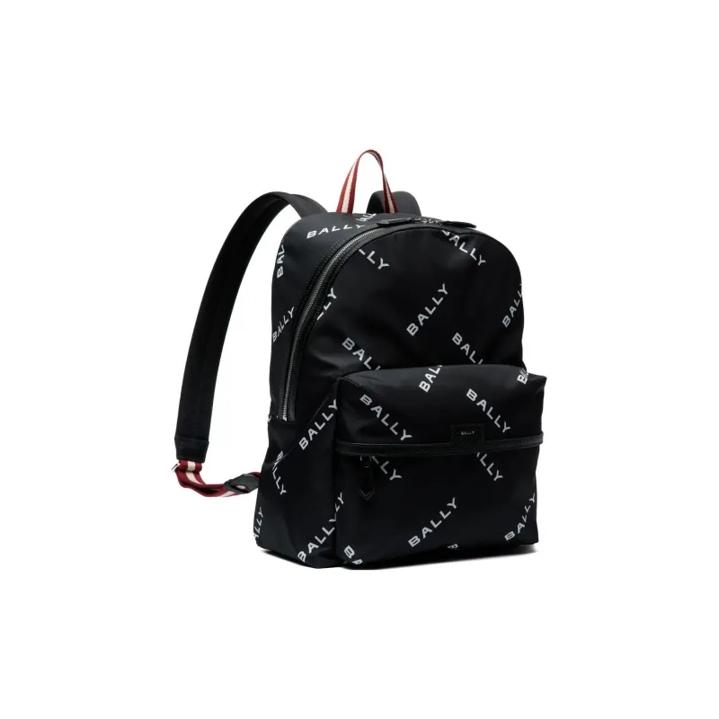 BALLY Nylon Backpack Women's Black-1