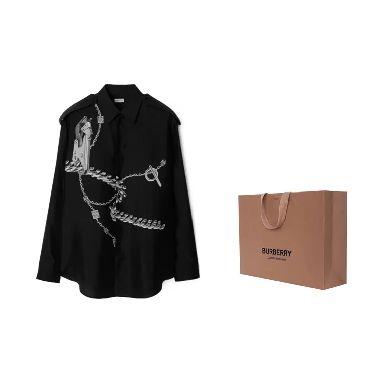 Burberry Long Sleeve Placed Shirt-1