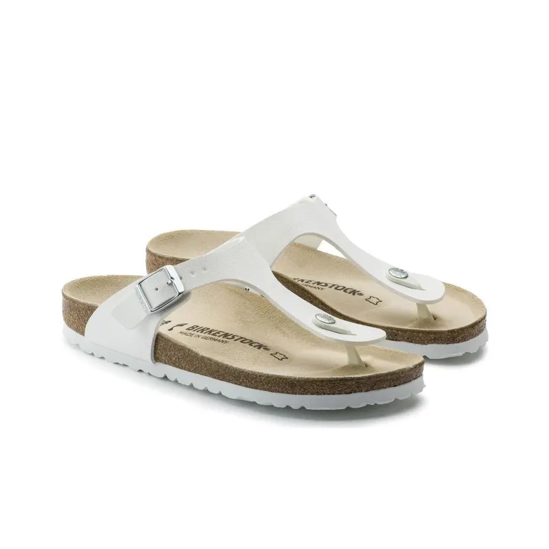 Birkenstock Gizeh Birko Flor 'White'-3