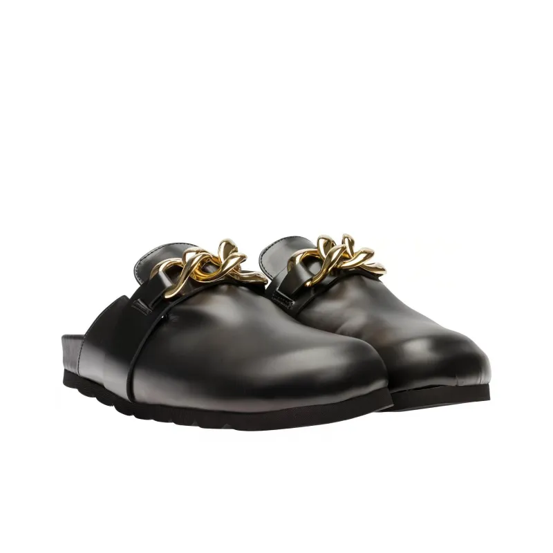 ALOHAS Wrap-toe Slippers Women's Black-2