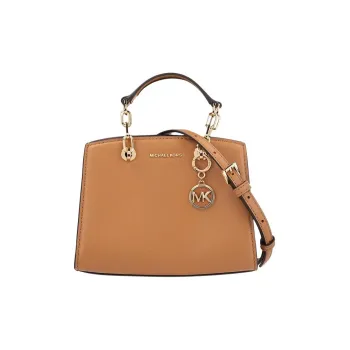 MICHAEL KORS Cow Leather Handbag Shoulder Bag Crossbody Bag Small Size Women's Brown