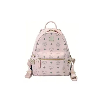 MCM Stark Side Studs Backpack Mini Powder Pink