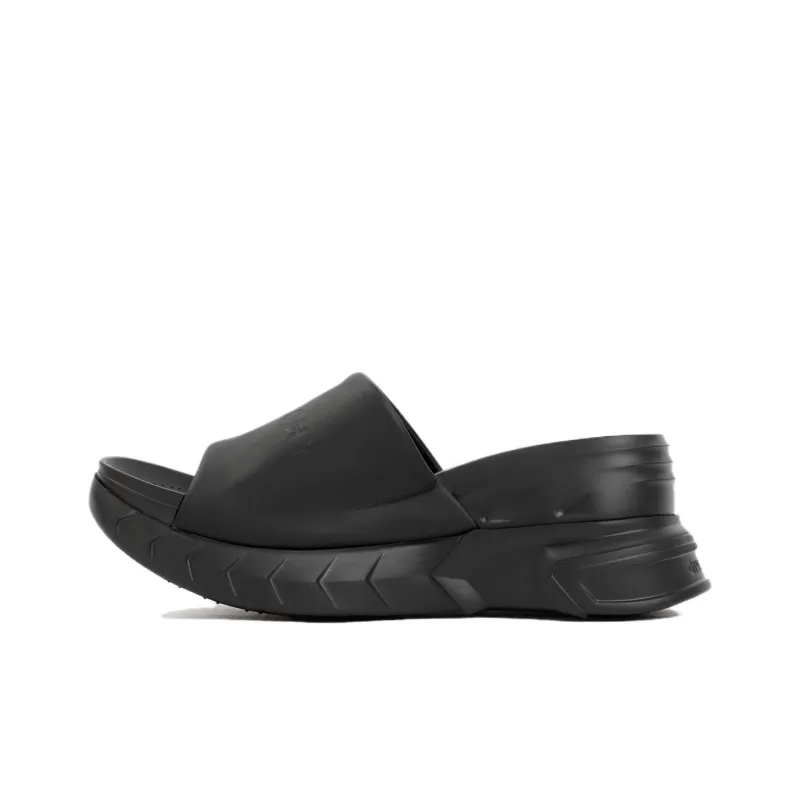 Givenchy Logo-debossed Leather Slides-0