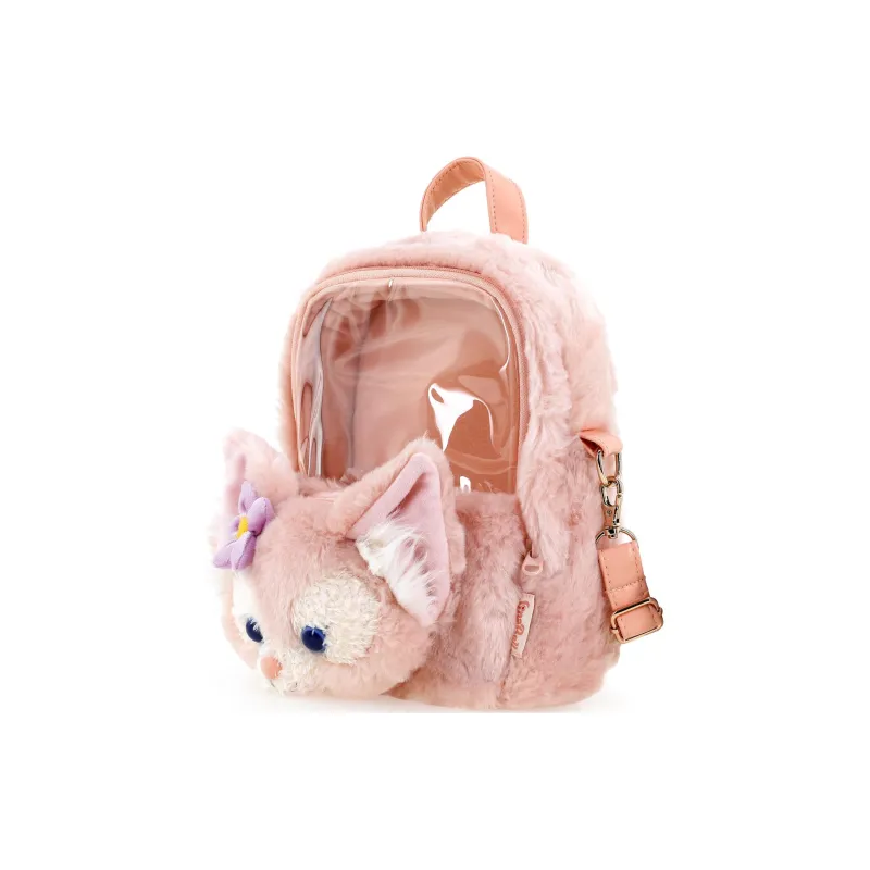Disney Fabric Ita Bag Shoulder Bag Backpack Medium Size Women's Pink-1
