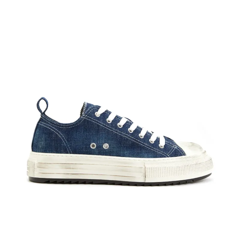 DSQUARED 2 Berlin Low Top Skateboard Shoes Women's Blue-1