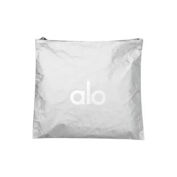 Alo Yoga Tyvek Material Clutch Regular Unisex Silver