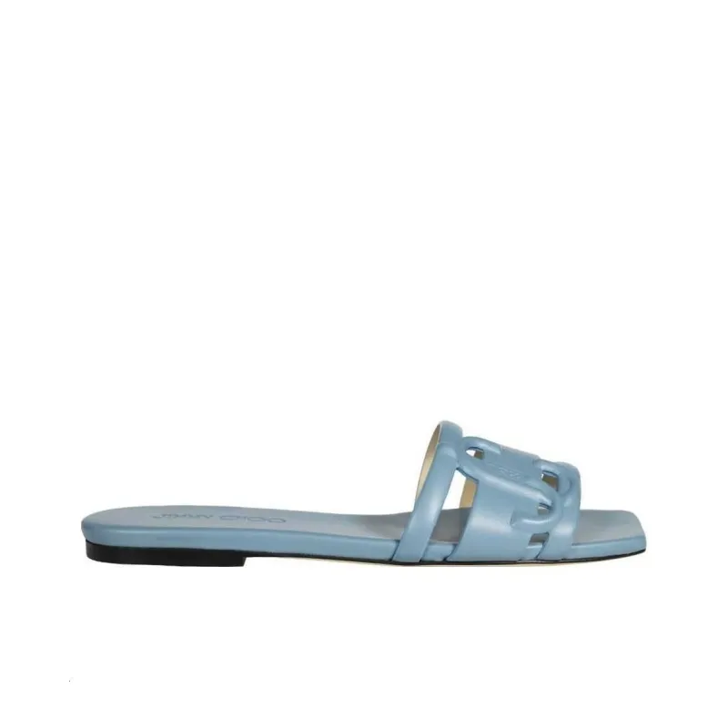 Jimmy Choo Slide Slippers Women's Blue-1