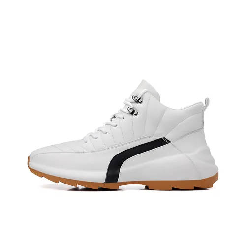 Mulinsen Chunky Sneakers Men High Top White