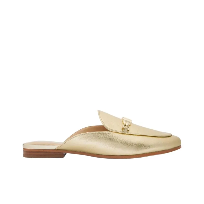 MICHAEL KORS Tiffany Closed Toe Slippers Women's Light Gold-1